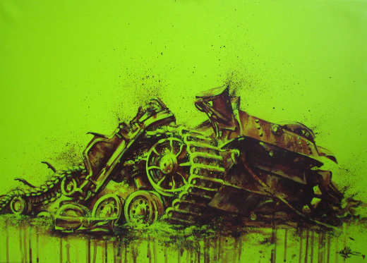 green_tank_1_300_canvas_painting_acrylic_malik