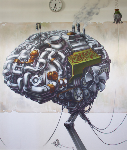 Brain Function 1 JVA Lenzburg Graffiti Gefängnis 4661 art in prison